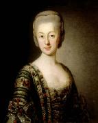 Alexandre Roslin Portrait of Sophia Magdalena of Denmark Sweden oil painting artist